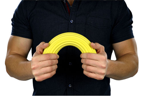 CanDo Twist-n-Bend Hand/Wrist Exerciser Yellow - Image 2