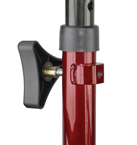 Rollator Aluminum w/Adj. Seat Height Red - Image 3