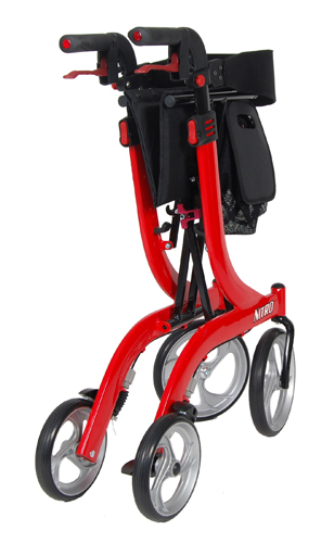 Nitro Rollator Black with 10 Casters - Image 3