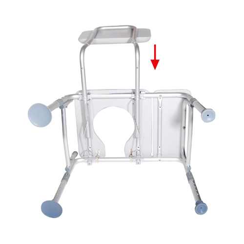 Transfer Bench & Commode Combination w/Padded Seat - Image 2
