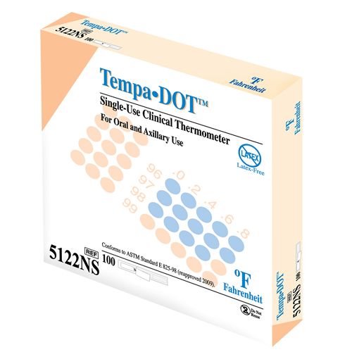 Tempa-Dot Disposable Thermometer Non-Sterile Bx/100 - Image 4