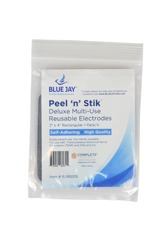 Reusable Electrodes Pack/4 2 x4 Rectangle Blue Jay Brand - Image 4