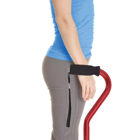 Cane Offset Blue Jay Red with Foam Handle - Image 2