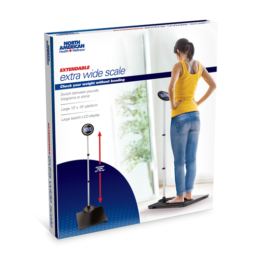 Extendable Face Extra Wide Scale - 550 lbs/250 kgs. - Image 3