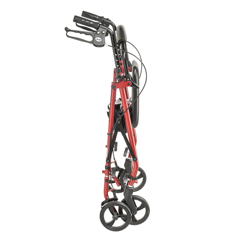 Rollator Steel Red w/6 Whls Knocked-Down - Image 3