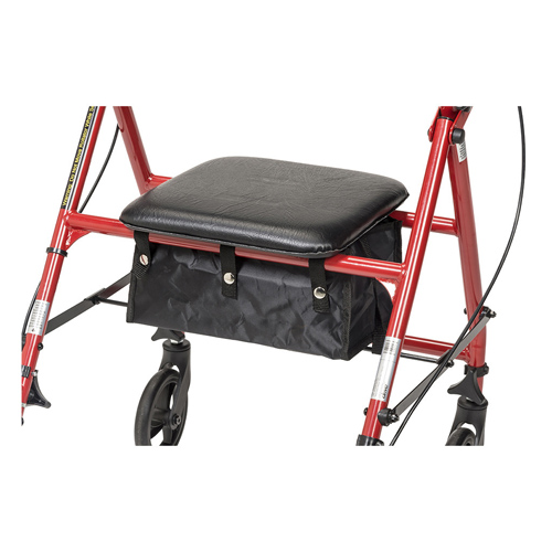 Rollator Steel Red w/6 Whls Knocked-Down - Image 4