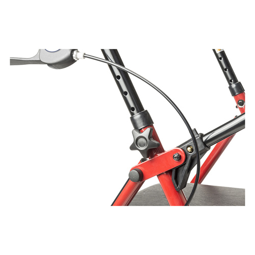 Rollator Steel Red w/6 Whls Knocked-Down - Image 7