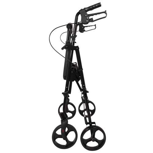 Rollator Aluminum Height Adjustable Black - Image 3