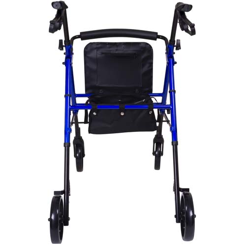 Rollator Aluminum Height Adjustable Blue - Image 3