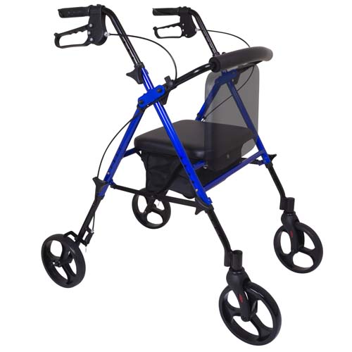 Rollator Aluminum Height Adjustable Blue - Image 6